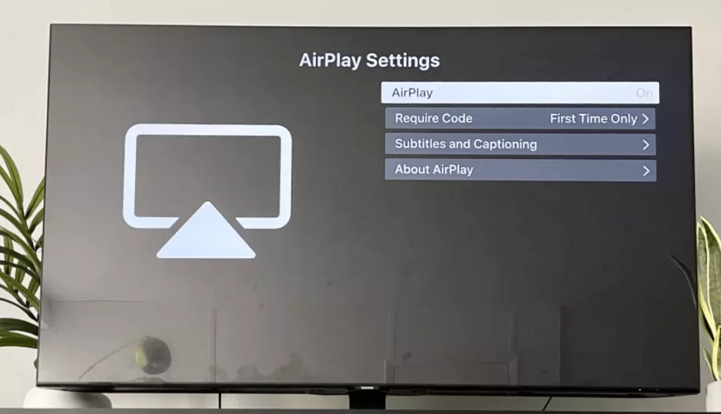 AirPlay Paramount Plus on Samsung TV