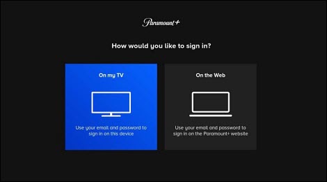 Paramount Plus on Xifinity Sign Up option