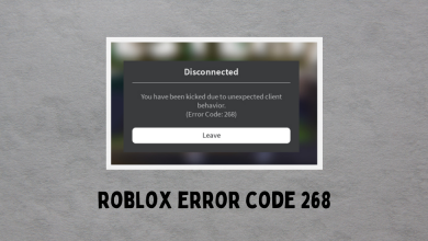 Roblox error code 268