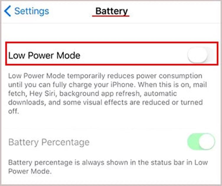 Low Power Mode