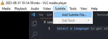 Add Subtitle File in VLC - Subscene