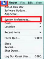 Apple Menu > System Preferences