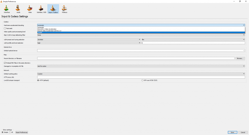 Change Output