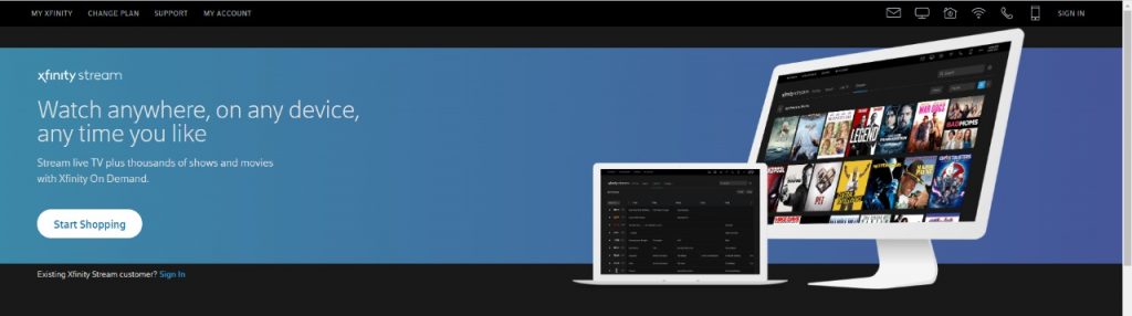 Sign in to Xfinity website