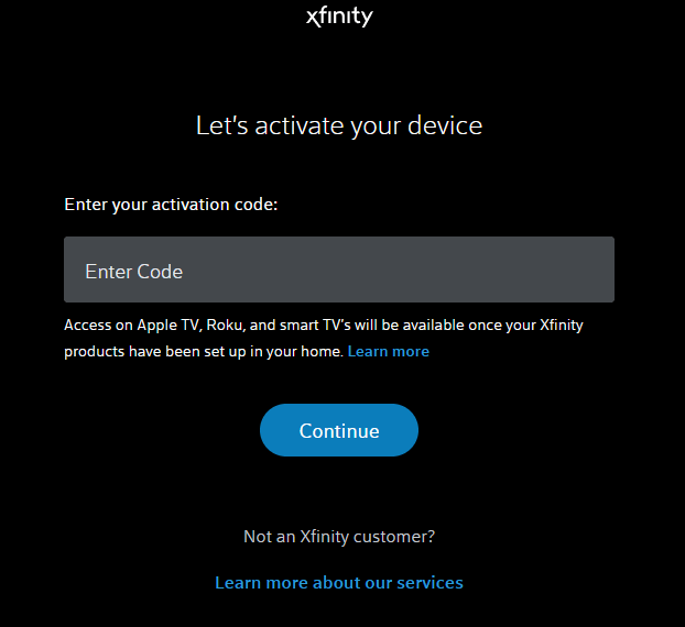 Xfinity Stream on Apple TV