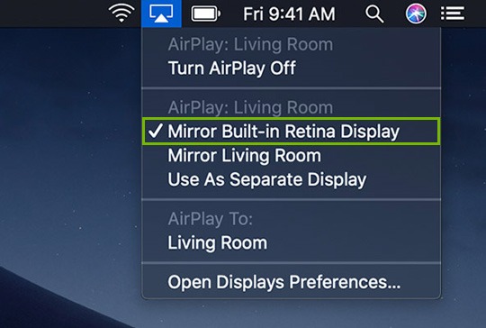 AirPlay Mac to Apple TV