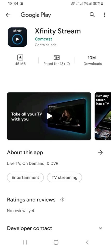 Screen Mirror Xfinity Stream on Firestick