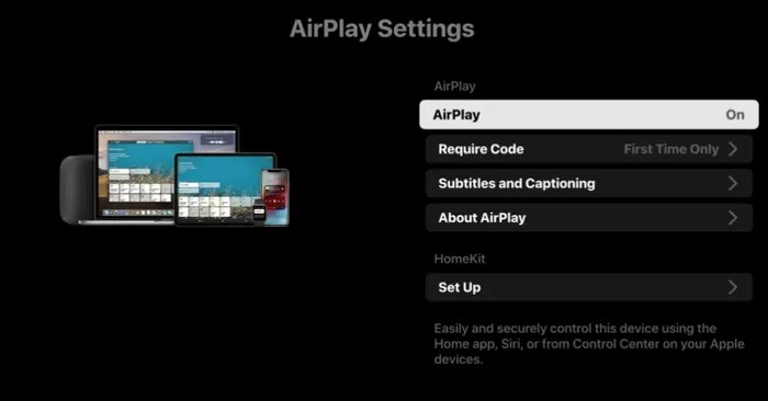 AirPlay Settings