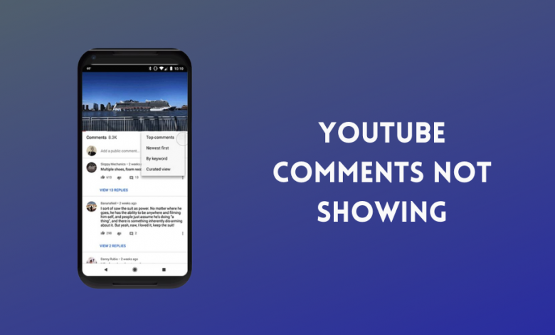 YouTube comments not showing