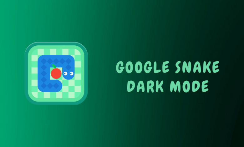 Google Snake dark mode
