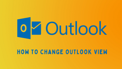 how to change Outlook view