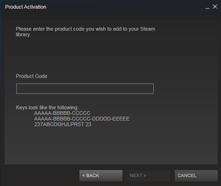 How to Redeem Steam Code: Enter the Product Code