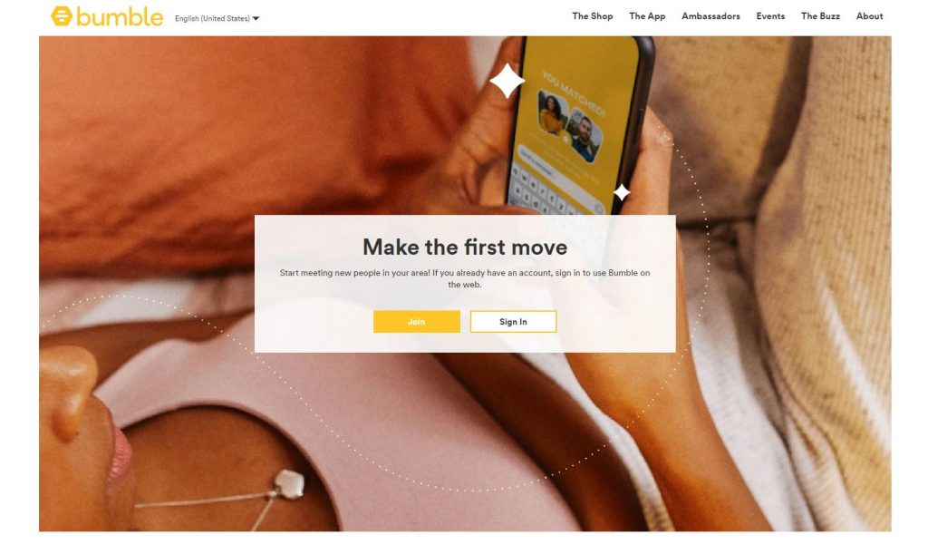 Bumble website