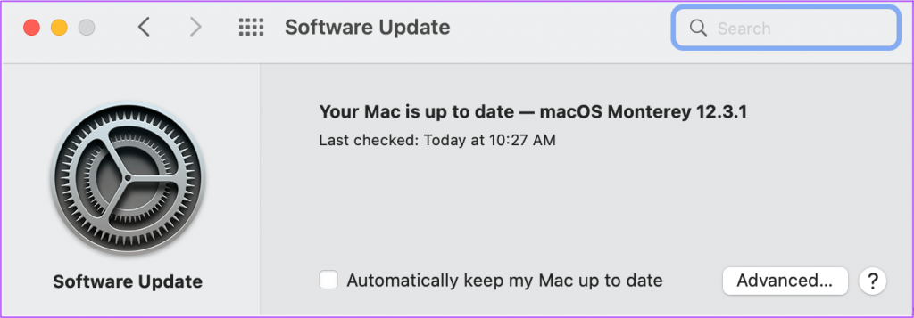Update macOS to solve Apple Mail not Working error