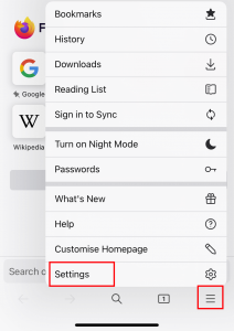 Browser Settings