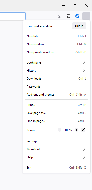 Browser Settings