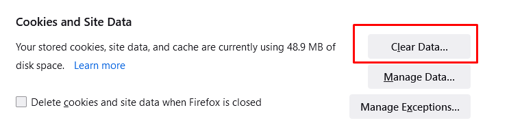 Clear Firefox Cache on Windows & Mac