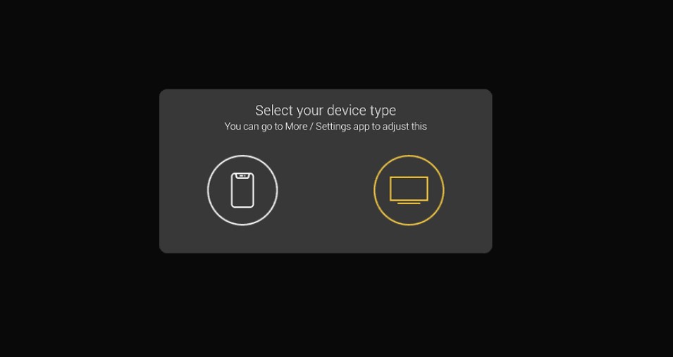 Choosing device orientation