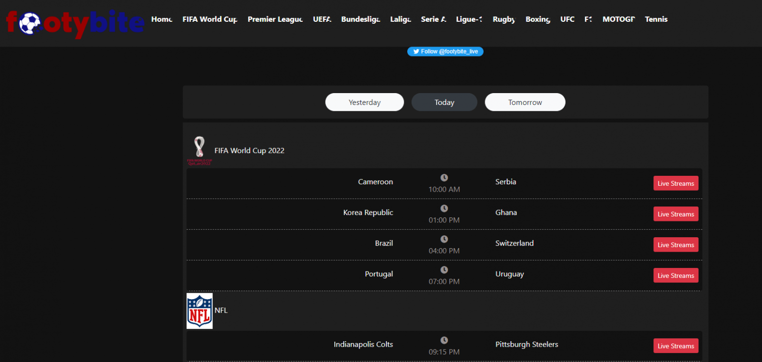 FootyBite Review Watch Football Matches Online for Free
