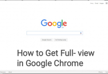 Full- Screen in Chrome