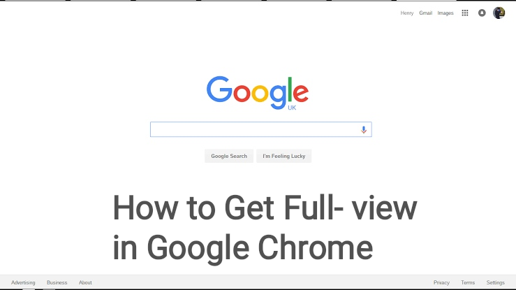 full screen mode chrome iphone