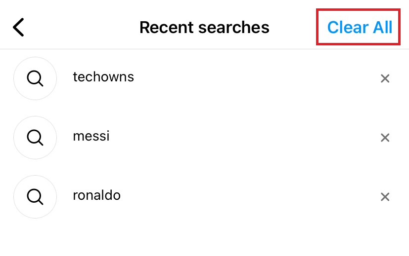 How to Clear Search History on Instagram