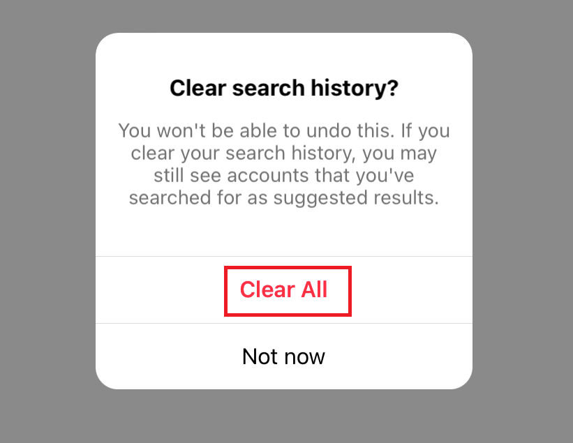 How to Clear Search History on Instagram