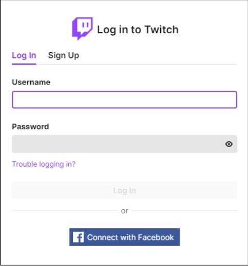 Twitch login