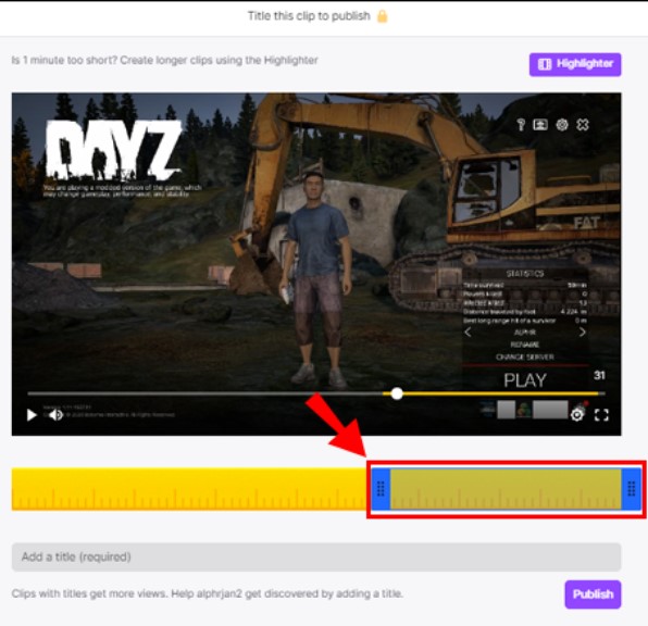 Clipping a video