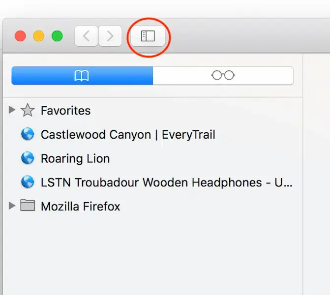 Open book icon on Mac - How to Delete Reading List on Safari 