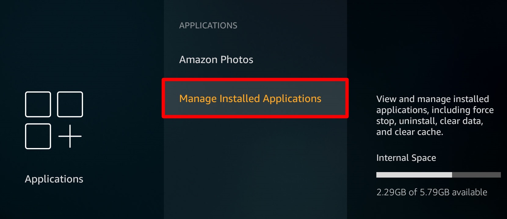 Manage Installed Applications