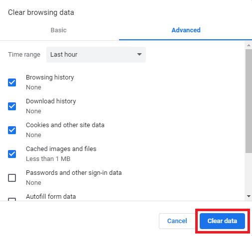 clear data like cookies and cache, when the PDF is not opening.