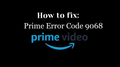 Prime Error Code 9068