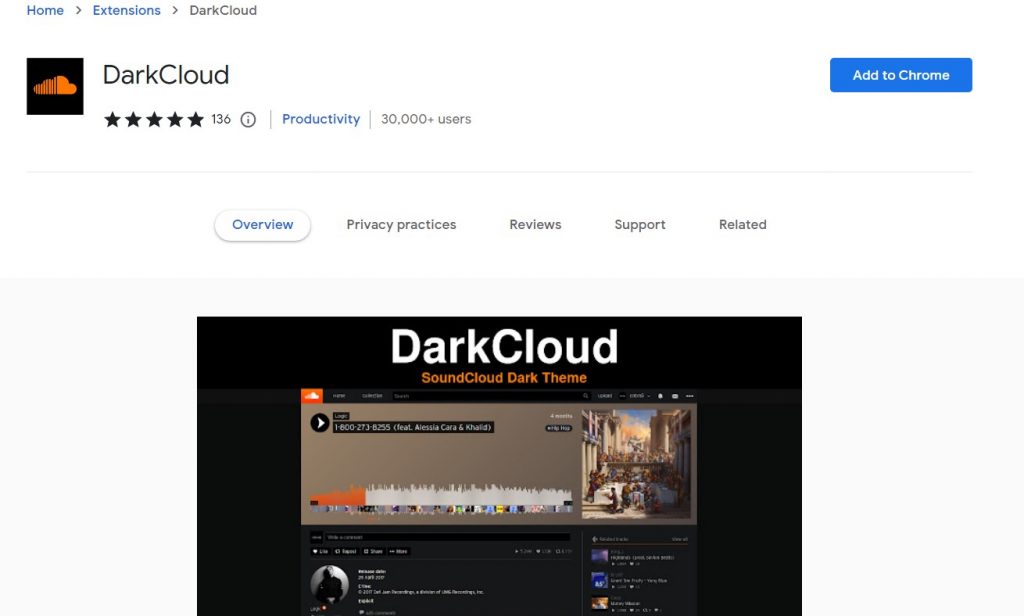 DarkCloud theme
