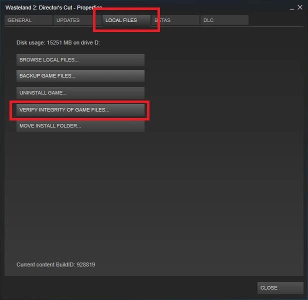 Integrity check for Steam Content File Locked error