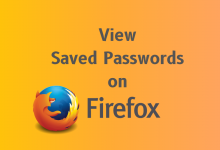 view saved passwords Firefox