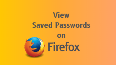 view saved passwords Firefox