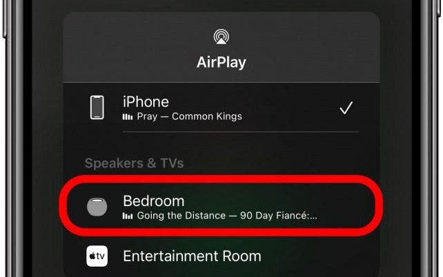 Airplay Spotify to HomePod- choose your HomePod