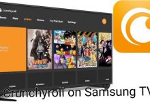 Crunchyroll on Samsung TV