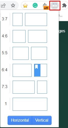 Dualless extension split screen