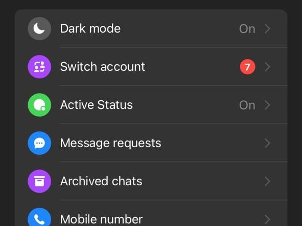 Facebook Messenger Dark mode (1)