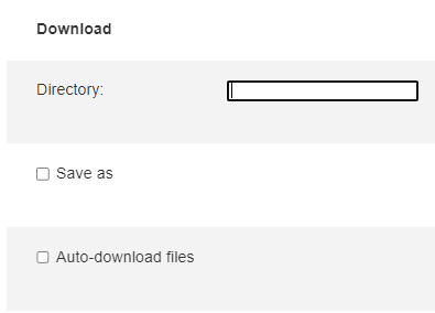 To configure download settings on GoFullpage