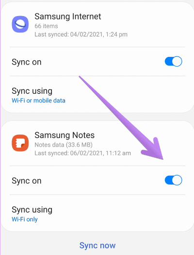 To Turn Off Samsung Notes Sync