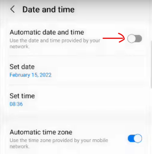 Automatic Date & Time