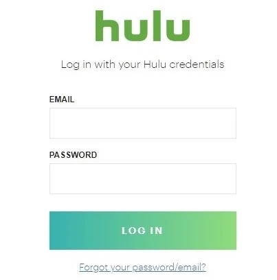 Log in to your Hulu account