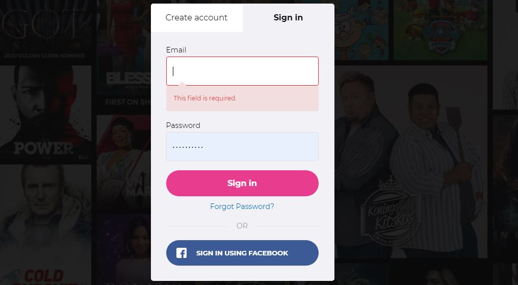 Log in to your account