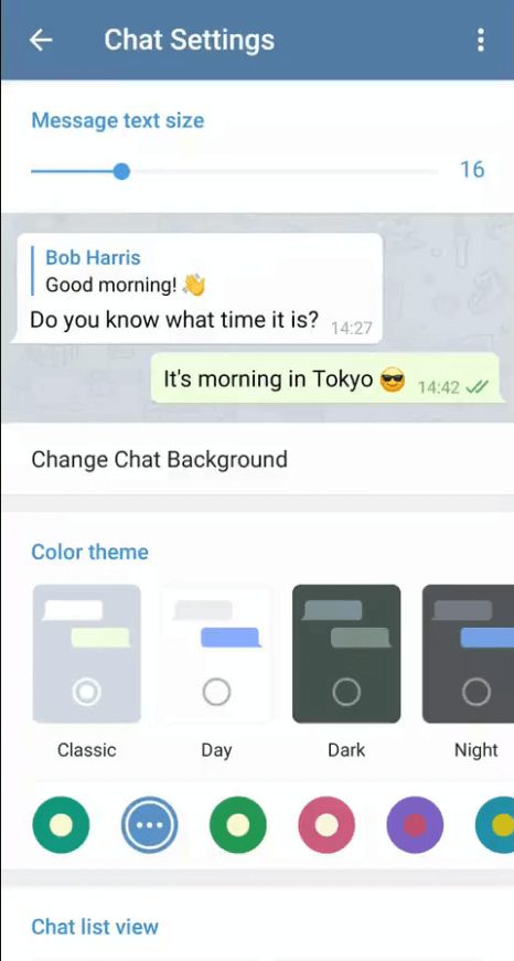 Telegram Color Theme