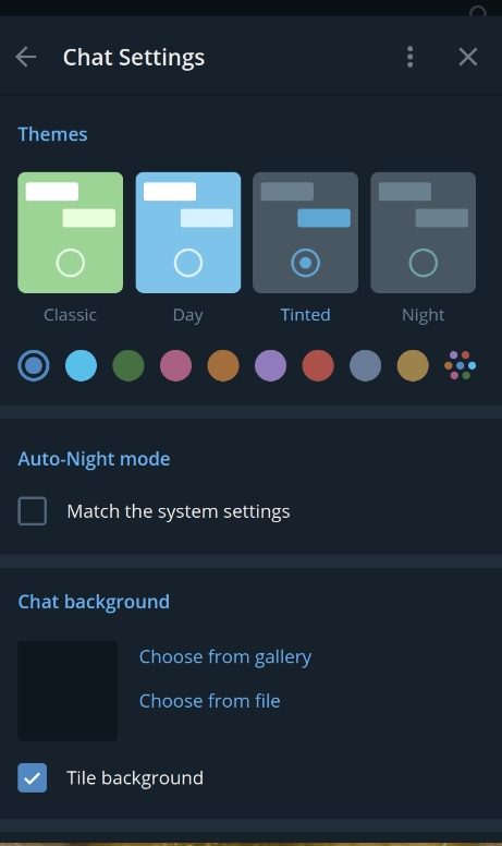 To Change Telegram Theme on Desktop