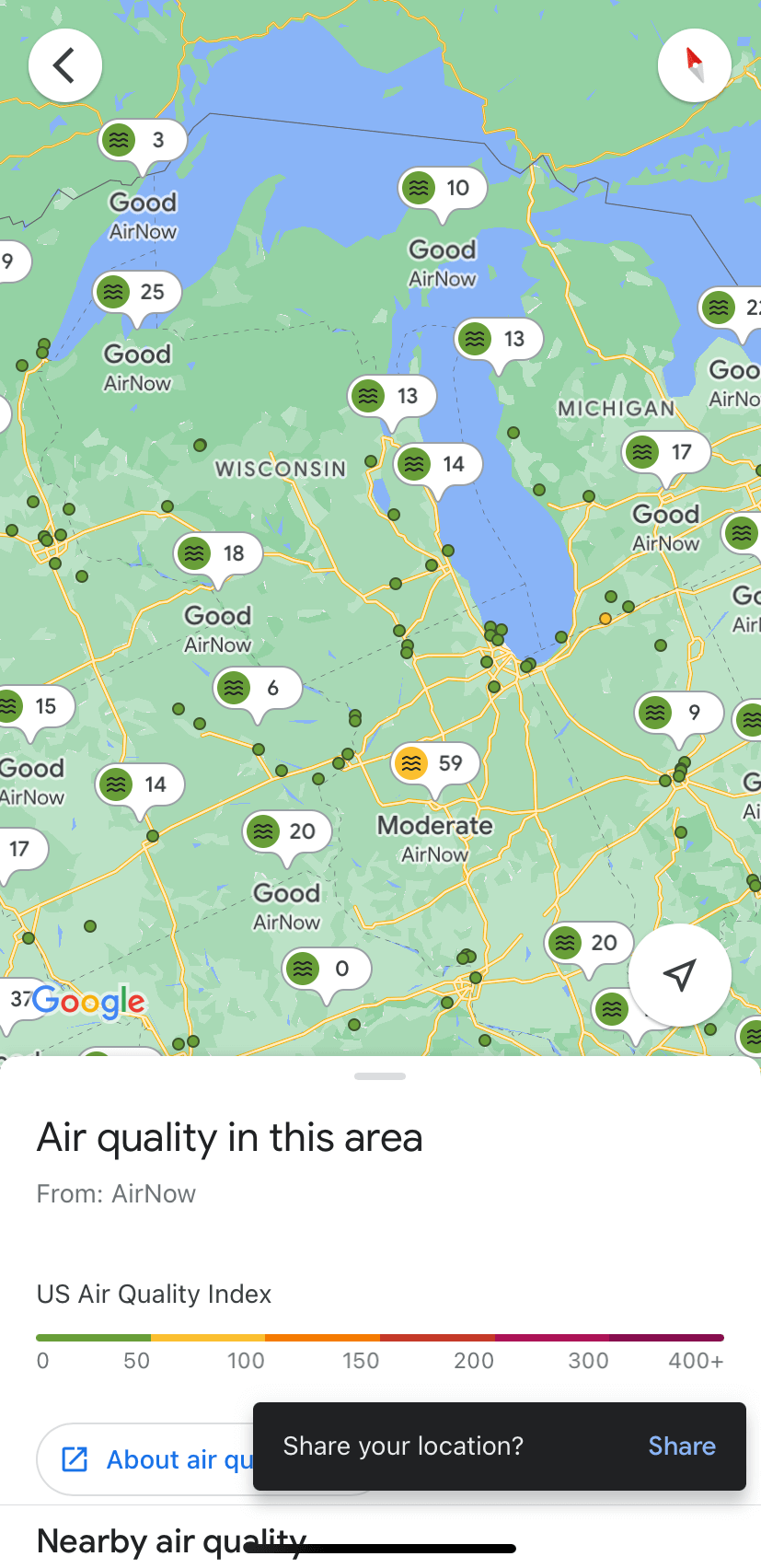 How to Check Air Quality Using Google Maps