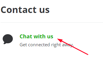 To delete the Instacart account via online chat